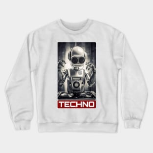 Techno Robot DJ Crewneck Sweatshirt